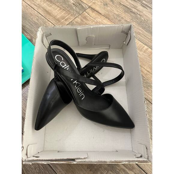 Calvin Klein Women's Faux Leather Pointed Toe Pumps High Heels Size 8.5 - Picture 9 of 16